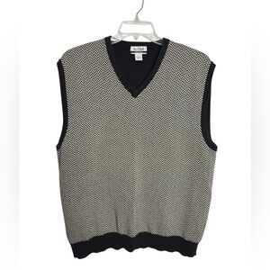 COPY - VTG 90s Golf Sweater Vest Made in Hong Kong Mens X-Large Herringbone Gra…
